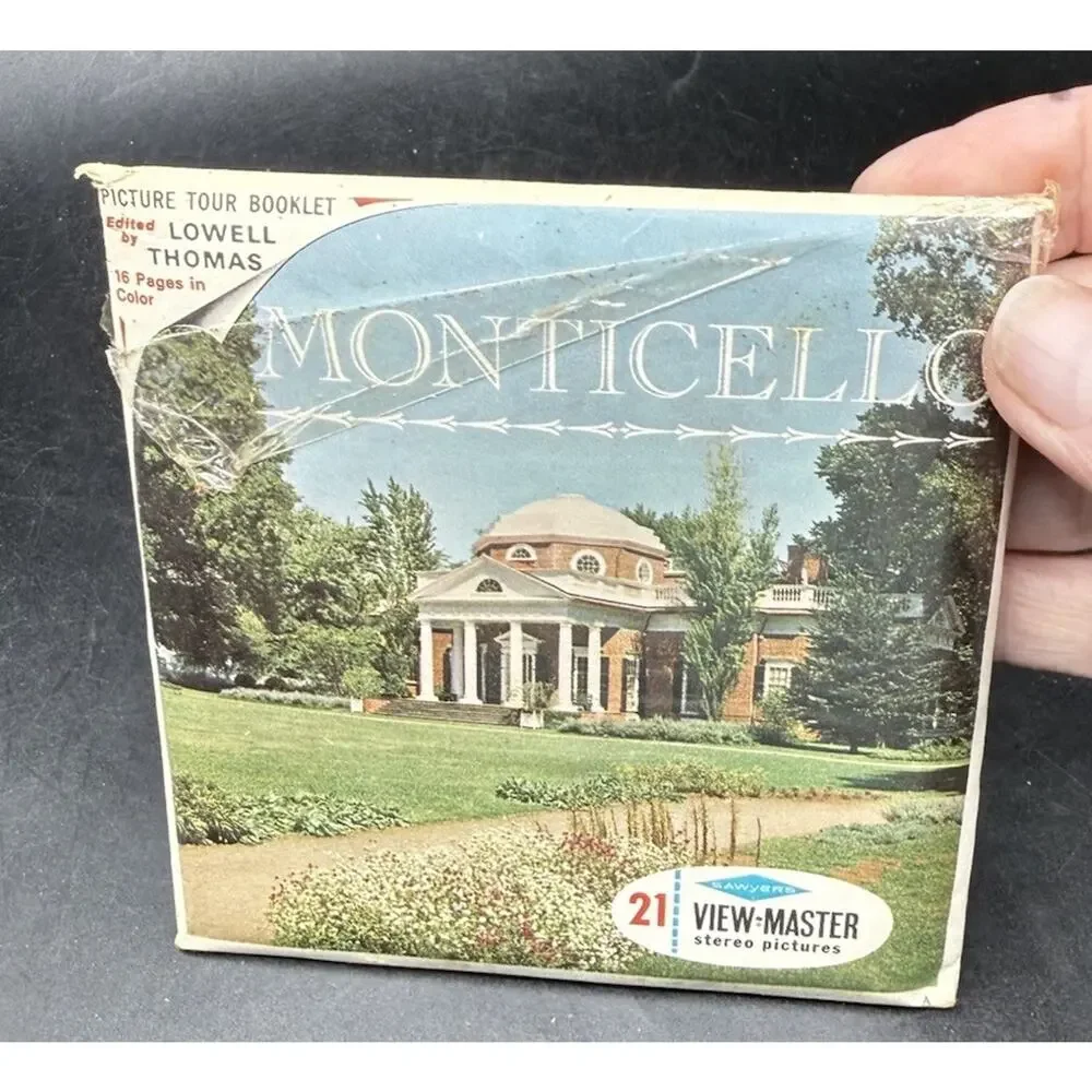 Sawyer's View-Master # A827 MONTICELLO, VIRGINIA Home of Thomas Jefferson